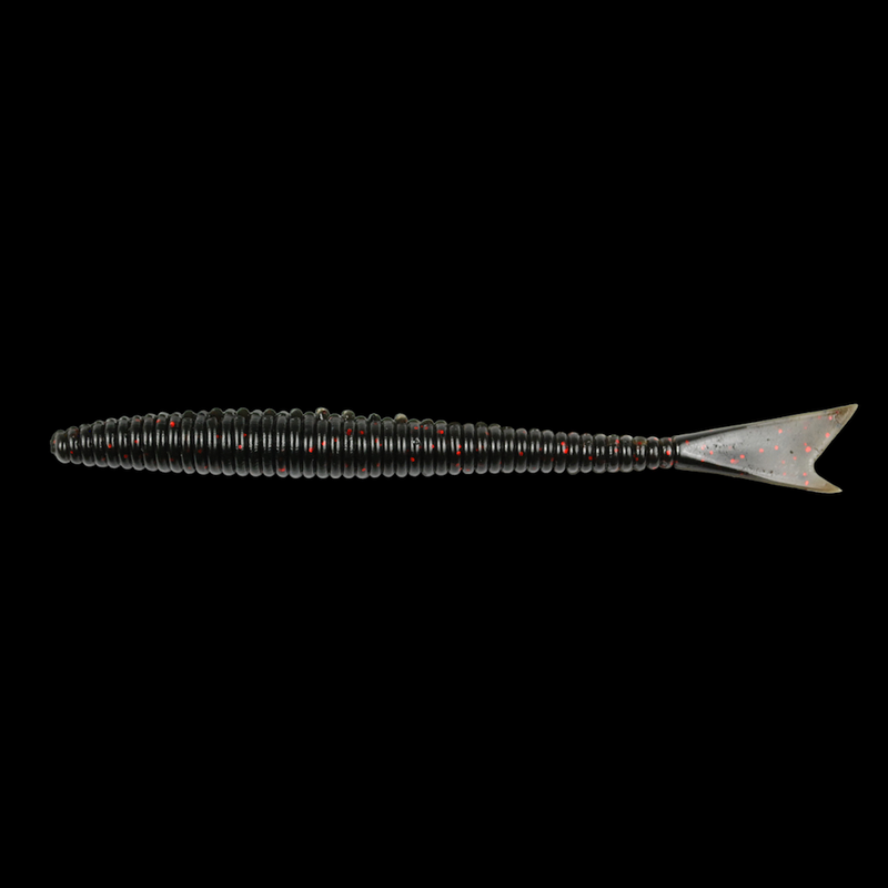 Biovext Kolt Fish Tail 3 INCH 5 pack - Cheap Tackle 3" Black Red Glitter