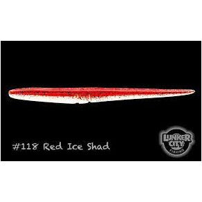 Lunker City Slug-Go Lure , Red Ice Shad - Cheap Tackle