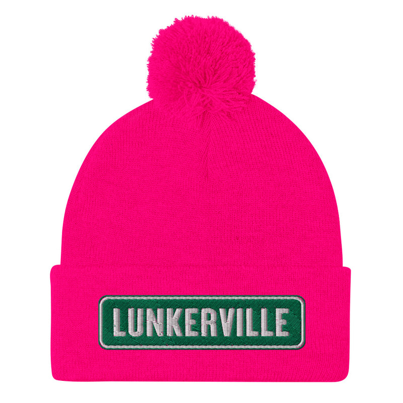 Lunkerville Pom-Pom Beanie - Cheap Tackle Neon Pink