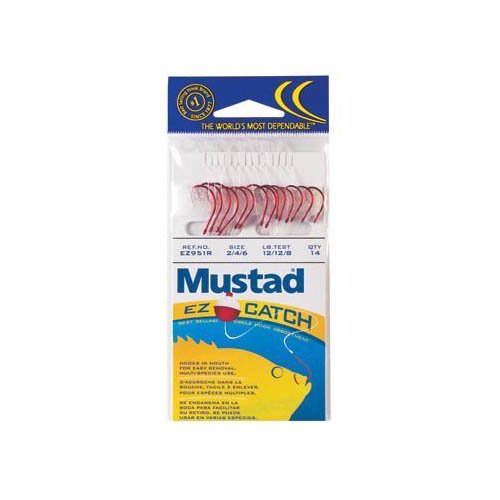 Mustad EZ Catch Snelled Circle Hooks Assortment 14pack - Cheap Tackle