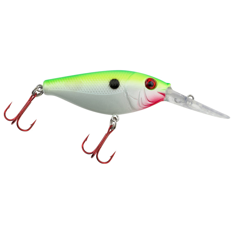 Johnson 2-1/8" Crappie Buster Shad Crank Chartreuse Pearl - Cheap Tackle