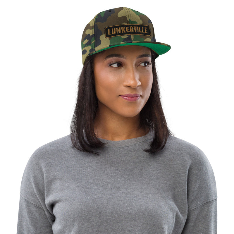 Lunkerville Double Camo Snapback Hat - Cheap Tackle Default Title