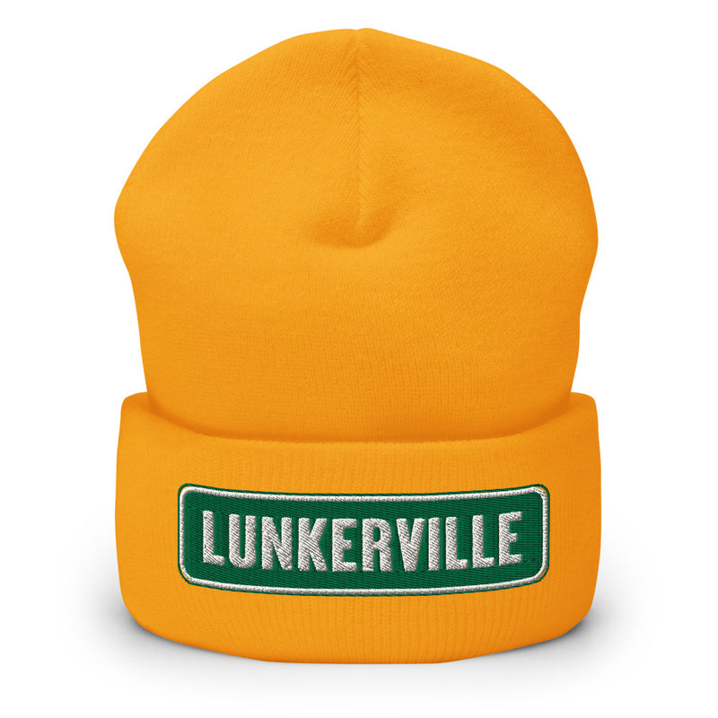 Lunkerville Cuffed Beanie - Cheap Tackle Gold