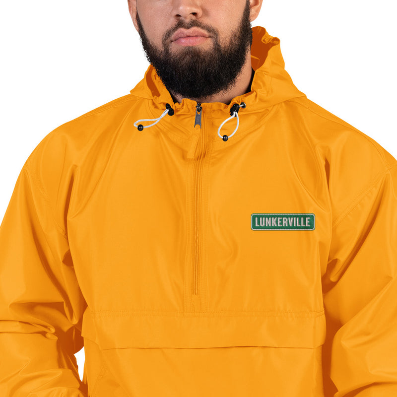Lunkerville Embroidered Champion Packable Jacket - Cheap Tackle Gold / S