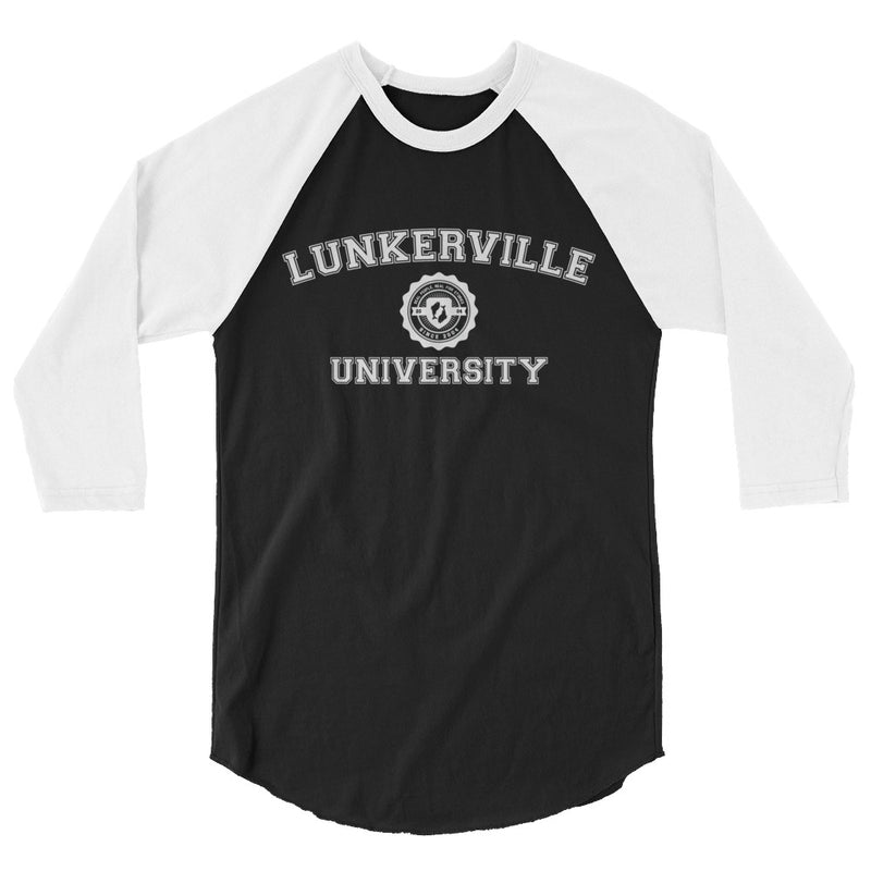 Lunkerville 3/4 sleeve raglan shirt - Cheap Tackle Black/White / XS
