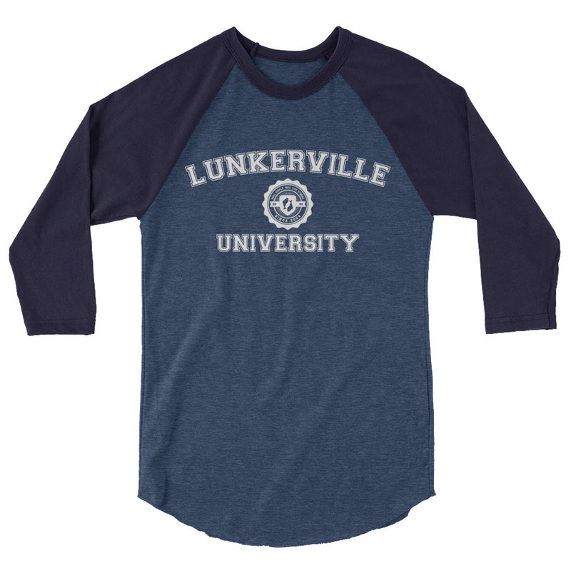 Lunkerville 3/4 sleeve raglan shirt - Cheap Tackle Heather Denim/Navy / XS