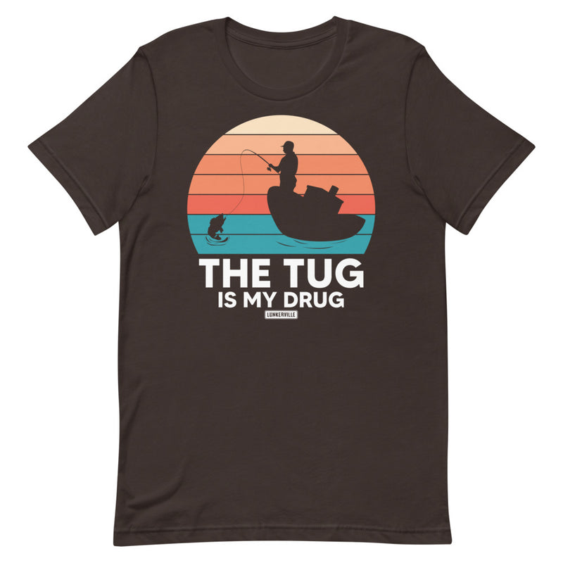 Lunkerville "The Tug" Short-Sleeve Unisex T-Shirt - Cheap Tackle Brown / S