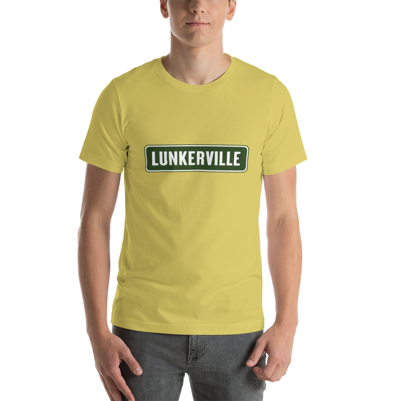 Lunkerville Short-Sleeve Unisex T-Shirt - Cheap Tackle Strobe / XS