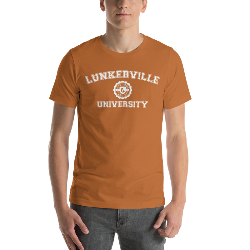 Lunkerville University Short-Sleeve Unisex T-Shirt - Cheap Tackle Toast / S