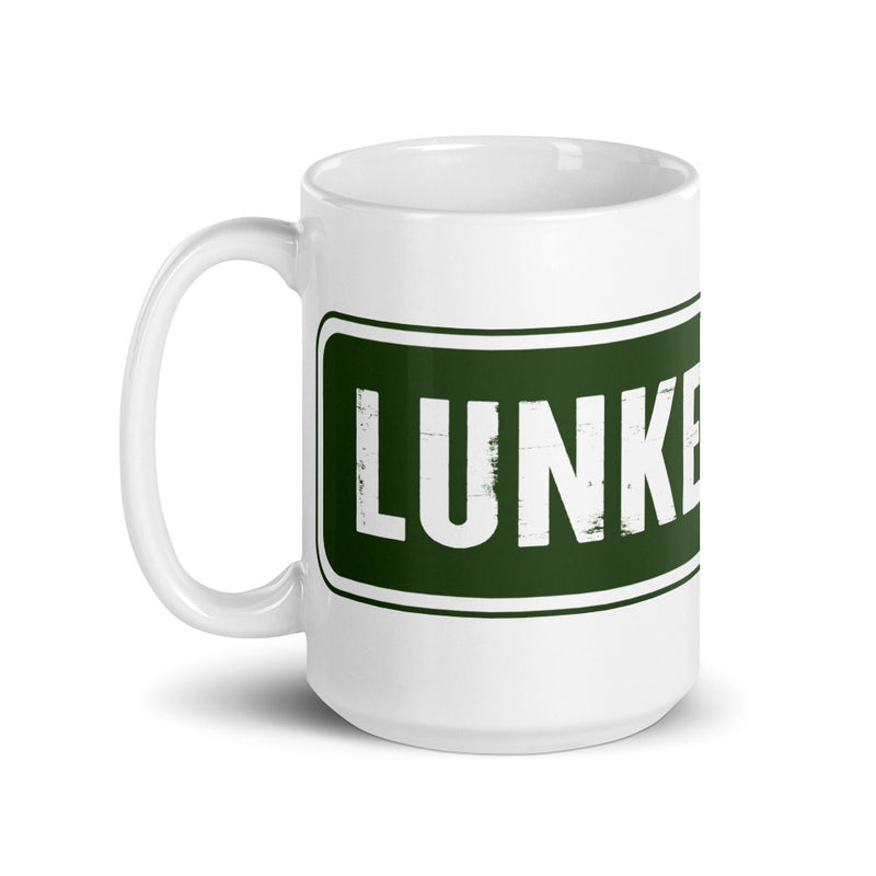 Lunkerville white glossy mug - Cheap Tackle